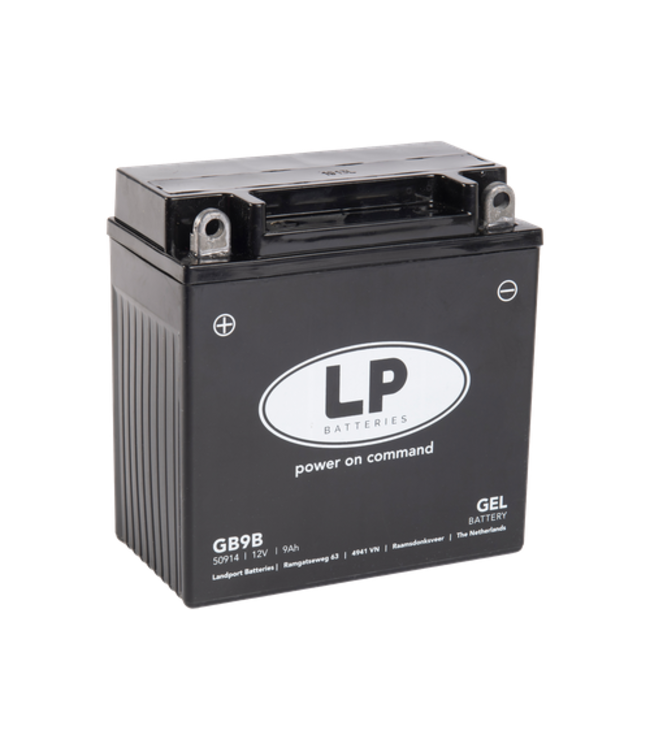 Landport (LP) LTX9A-4 motor GEL accu 12 volt 9 ah (50914 - GB9B)