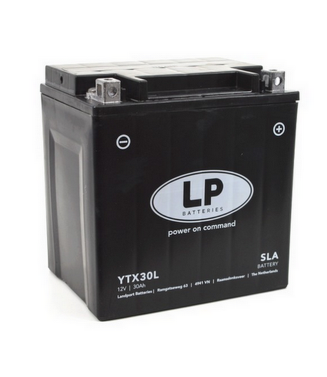 Landport (LP) SLA LTX30L AGM motor accu 12 volt 30,0 ah (83000 - YTX30L)
