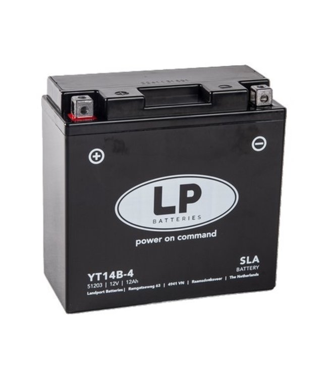 Landport (LP) SLA LT14B-4 AGM motor accu 12 volt 12,0 ah (51203 - YT14B-4)