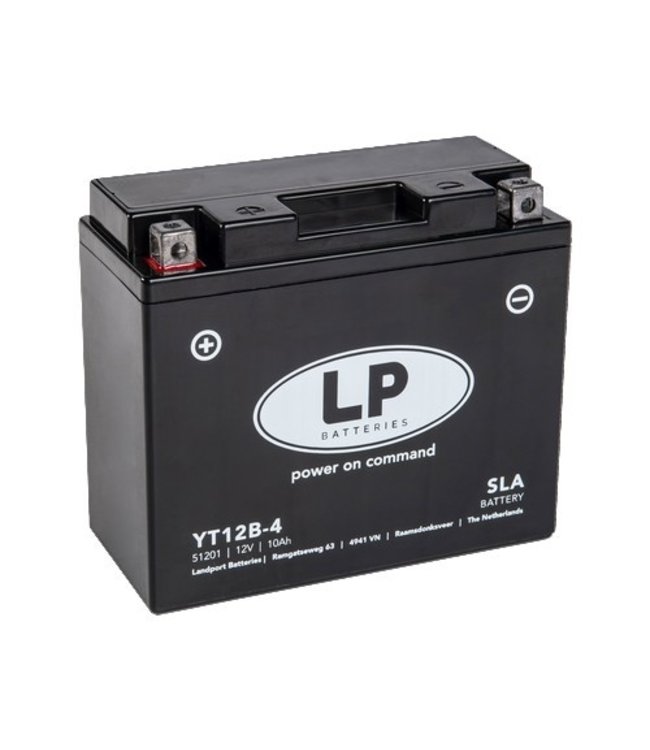 Landport (LP) SLA LT12B-4 AGM motor accu 12 volt 10,0 ah (51201 - YT12B-4)