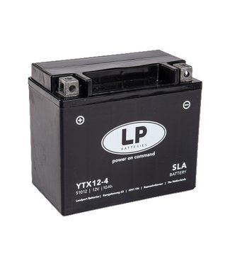 Landport (LP) SLA YTX12-4 (SLA 12-10) AGM motoraccu 12 volt 10 ah (51012 - MS LTX12-4)