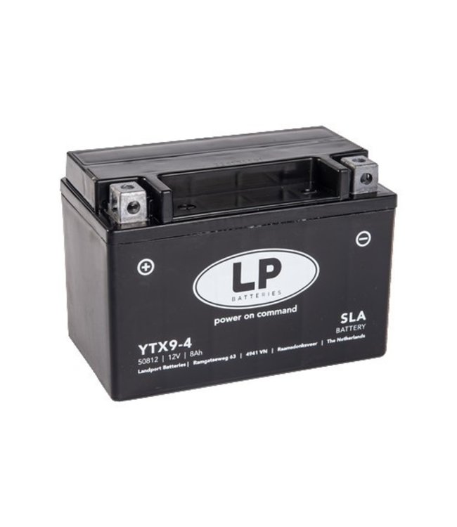 Landport (LP) SLA LTX9-4 (SLA 12-8) AGM motor accu 12 volt 8,0 ah (50812 - YTX9-4)