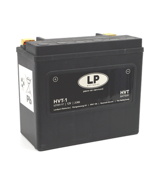 Landport (LP) HVT 1 Harley AGM accu 12 volt 20 ah type 65989-97 (MH HVT 1)