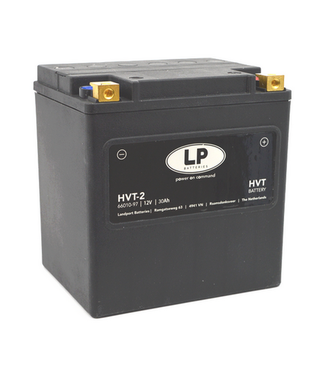 Landport (LP) HVT 2 Harley AGM accu 12 volt 30 ah type 66010-97 (MH HVT 2)