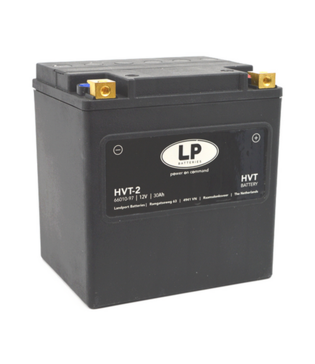 Landport (LP) HVT-2 Harley accu AGM 12 volt 30 ah (MH HVT 2)