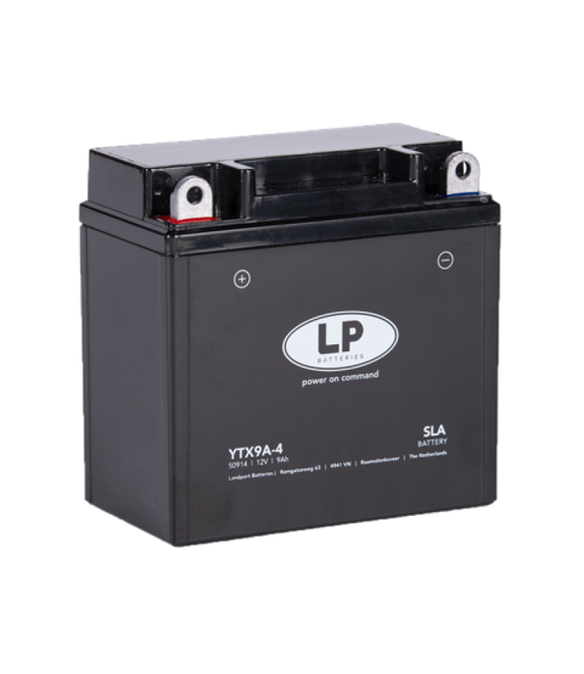 Landport (LP) SLA LTX9A-4 AGM motor accu 12 volt 9 ah (50914 - YTX9A-4)