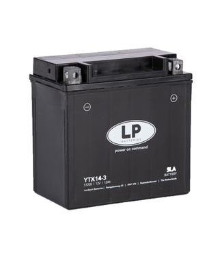 Landport (LP) SLA YTX14-3 AGM motoraccu 12 volt 12 ah (51205 - MS LTX14-3)