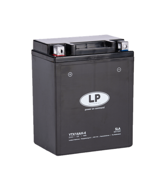 Landport (LP) SLA LTX14AH-4 AGM motor accu 12 volt 14 ah (51412 - YTX14AH-4)