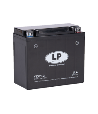 Landport (LP) SLA YTX20-3 AGM motoraccu 12 volt 18 ah (51801 - MS LTX20-3)