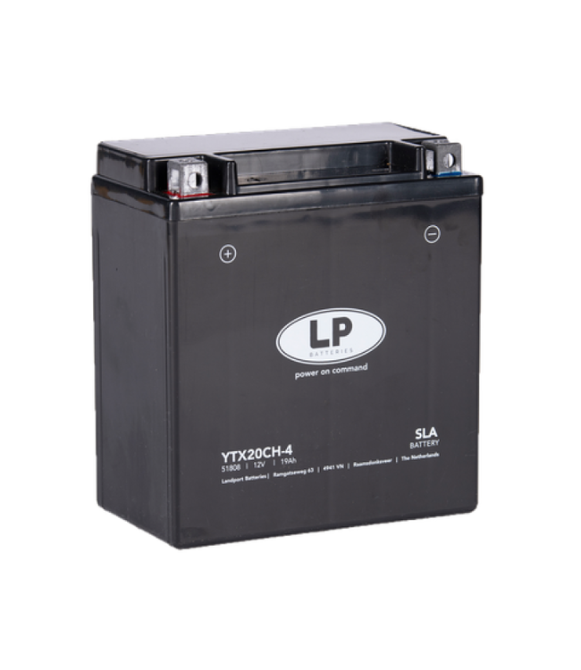 Landport (LP) SLA LTX20CH-4 AGM motor accu 12 volt 19 ah (51808 - YTX20CH-4)