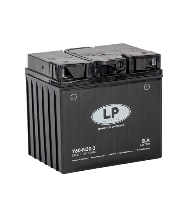 Landport (LP) SLA L60-N30-3 AGM motor accu 12 volt 30 ah (53030 - Y60-N30-3)