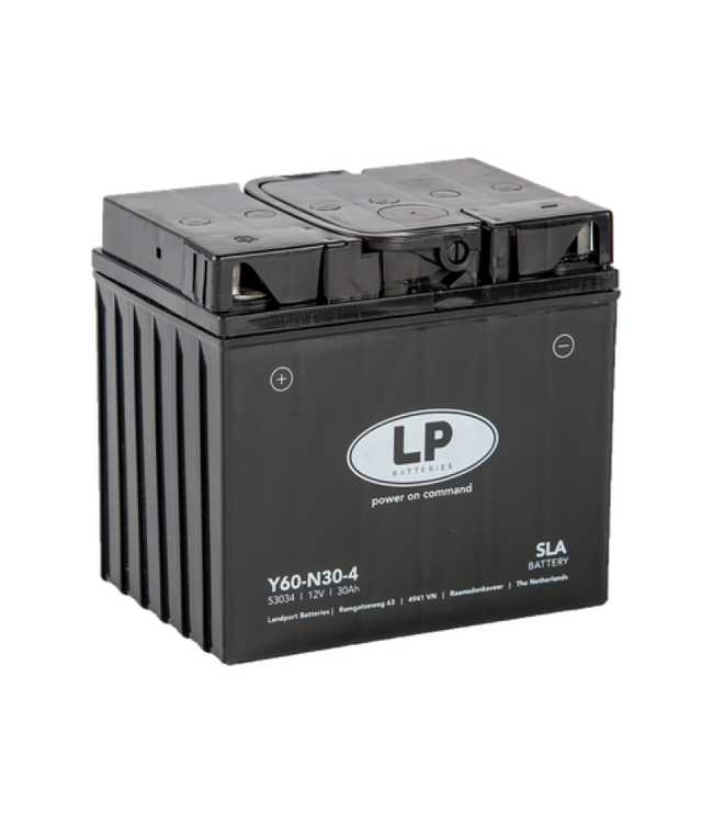 Landport (LP) SLA L60-N30-4 AGM motor accu 12 volt 30 ah (53034 - Y60-N30-4)