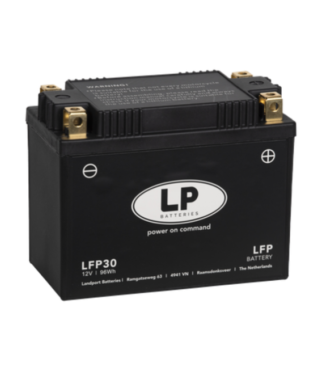 Landport (LP) LFP30 12 volt 96,0 Wh ﻿Lithium LiFePO4 motor accu