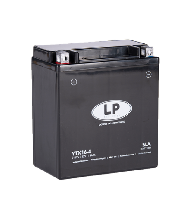 Landport (LP) SLA LTX16-4 AGM motor accu 12 volt 14 ah (51615 - YTX16-4)