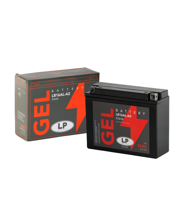 Landport (LP) LB16AL-A2 motor GEL accu 12 volt 16,0 ah (51616 - GB16AL-A2)