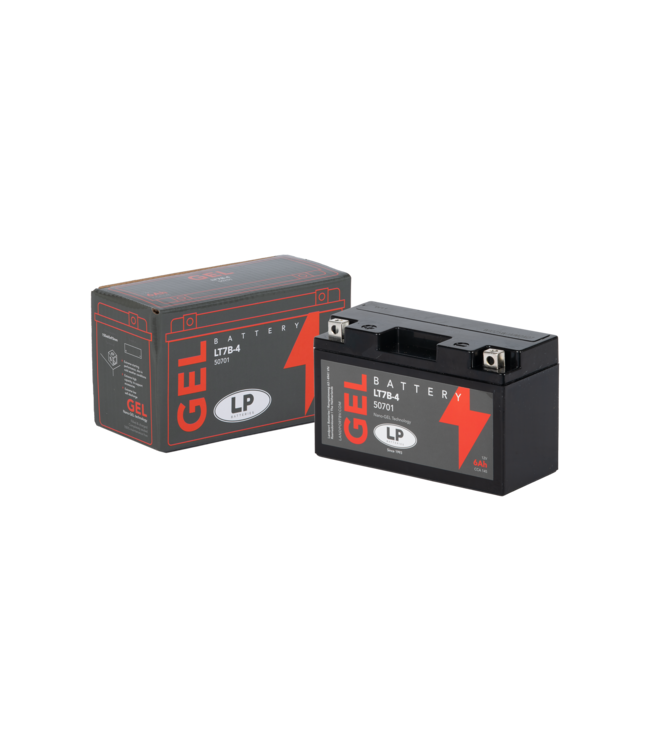 Landport (LP) LT7B-4 motor GEL accu 12 volt 6 ah (50701 - GT7B-4)