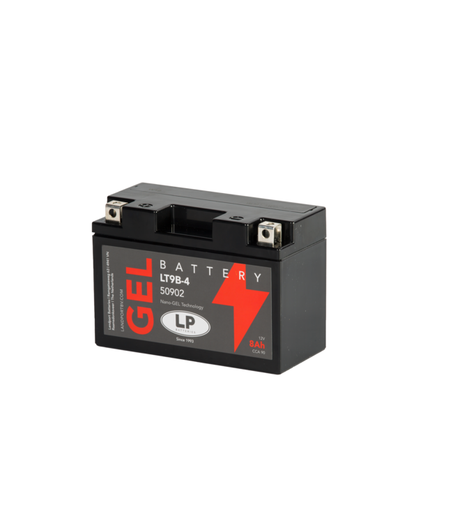 Landport (LP) LT9B-4 motor GEL accu 12 volt 8,0 ah (50902 - GT9B-4)