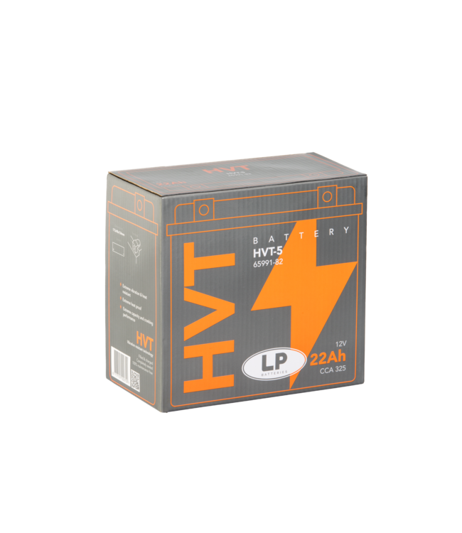 Landport (LP) HVT-5 Harley accu AGM 12 volt 22 ah (MH HVT 5)