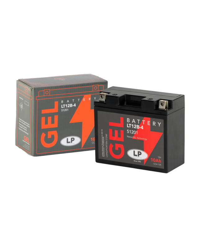 Landport (LP) LT12B-4 motor GEL accu 12 volt 10,0 ah (51201 - GT12B-4)