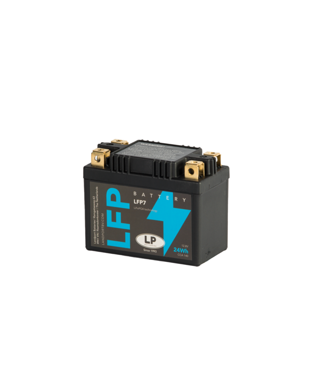 Landport (LP) LFP7 12 volt 24,0 Wh ﻿Lithium LiFePO4 motor accu