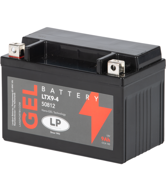 Landport (LP) LTX9-4 motor GEL accu 12 volt 9,0 ah (50812 - GTX9-4)