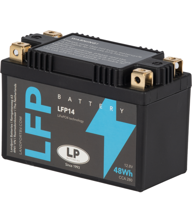 Landport (LP) LFP14 12 volt 48,0 Wh ﻿Lithium LiFePO4 motor accu