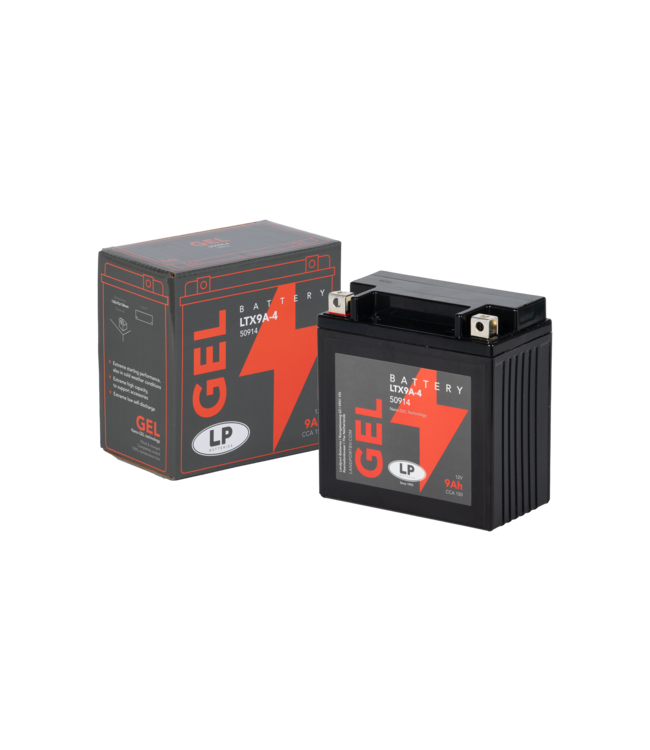 Landport (LP) LTX9A-4 motor GEL accu 12 volt 9 ah (50914 - GB9B)