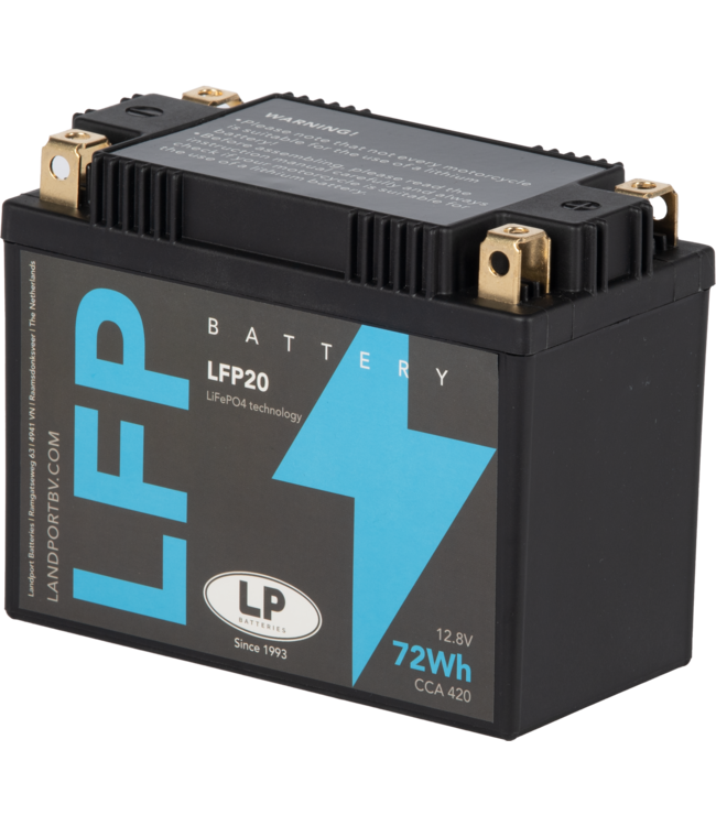 Landport (LP) LFP20 12 volt 72,0 Wh ﻿Lithium LiFePO4 motor accu