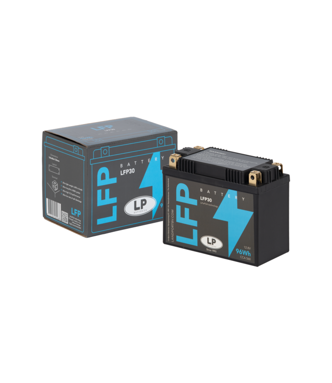 Landport (LP) LFP30 12 volt 96,0 Wh ﻿Lithium LiFePO4 motor accu