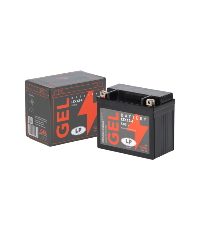 Landport (LP) LTX12-4 motor GEL accu 12 volt 12,0 ah (51012 - GTX12-4)