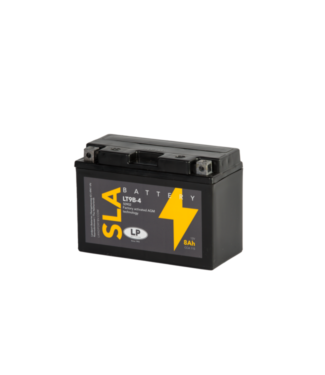 Landport (LP) SLA LT9B-4 AGM motor accu 12 volt 8,0 ah (50902 - YT9B-4)