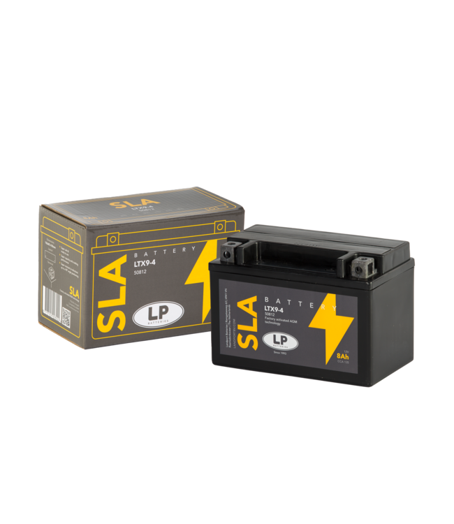 Landport (LP) SLA LTX9-4 (SLA 12-8) AGM motor accu 12 volt 8,0 ah (50812 - YTX9-4)