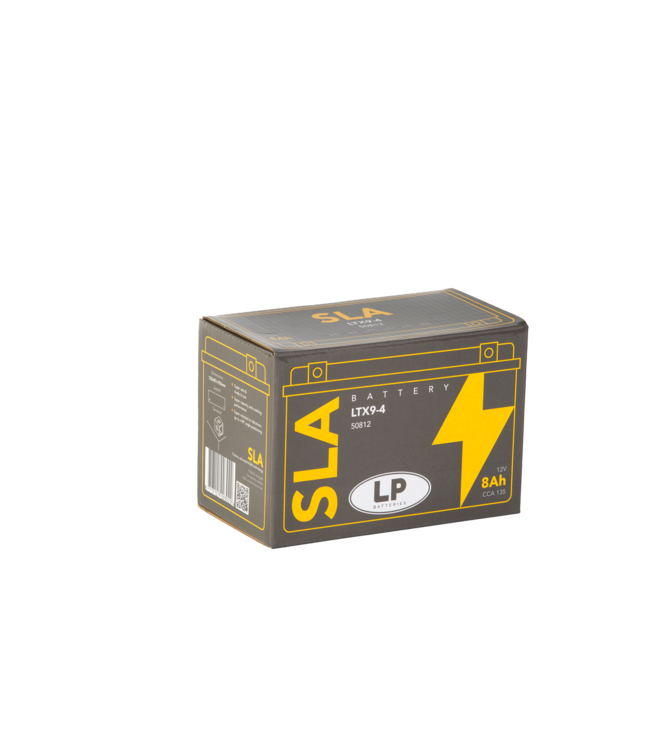 Landport (LP) SLA LTX9-4 (SLA 12-8) AGM motor accu 12 volt 8,0 ah (50812 - YTX9-4)