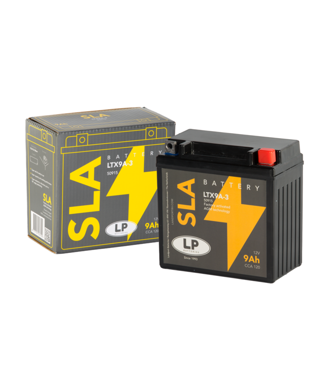 Landport (LP) SLA LTX9A-3 AGM motor accu 12 volt 9 ah (50915 - YTX9A-3)