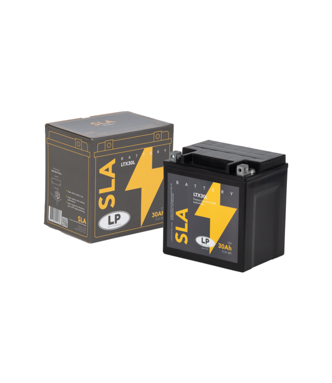 Landport (LP) SLA LTX30L AGM motor accu 12 volt 30,0 ah (83000 - YTX30L)