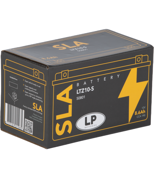 Landport (LP) SLA LTZ10-S AGM motor accu 12 volt 8,6 ah (50801 - YTZ10-S)