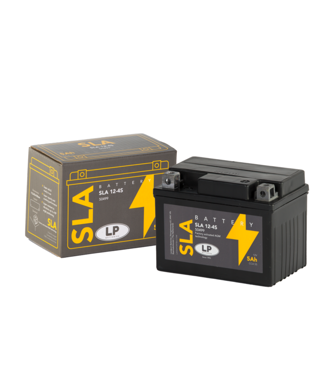 Landport (LP) SLA 12-4S AGM motor accu 12 volt 5,0 ah (50499 - SLA 12-4S)