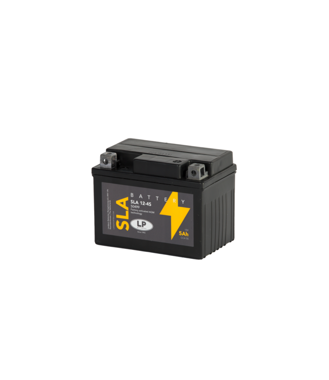 Landport (LP) SLA 12-4S AGM motor accu 12 volt 5,0 ah (50499 - SLA 12-4S)
