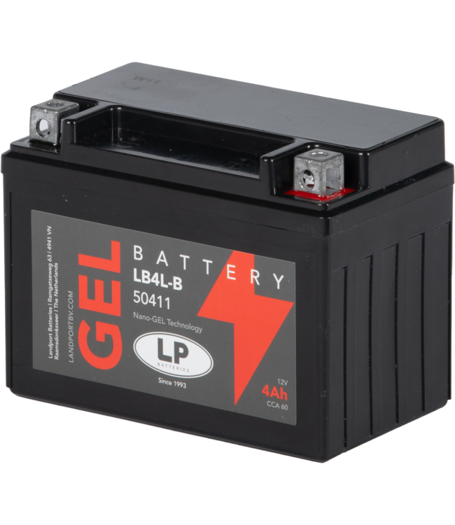 Landport (LP) LB4-3 motor GEL accu 12 volt 4,0 ah (50411 - GB4L-B)