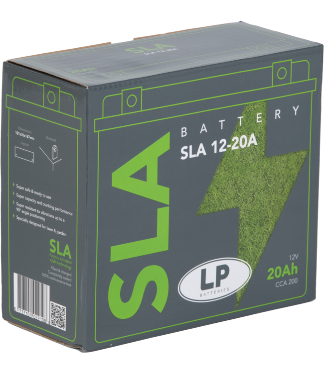 Landport (LP) SLA 12-20A AGM grasmaaier / motor accu 12 volt 20 ah (LS SLA 12-20A)