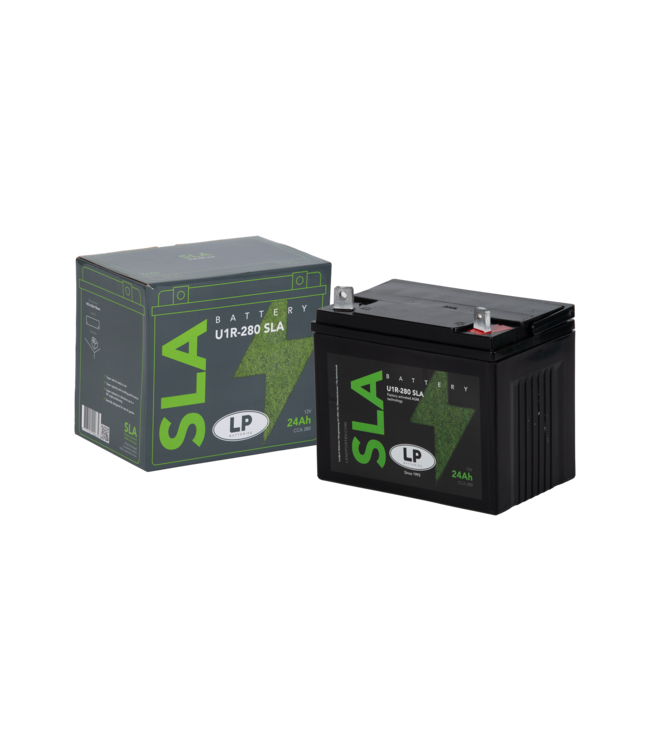 Landport (LP) SLA U1R-280 AGM grasmaaier / motor accu 12 volt 24 ah (LS U1R-280 SLA)