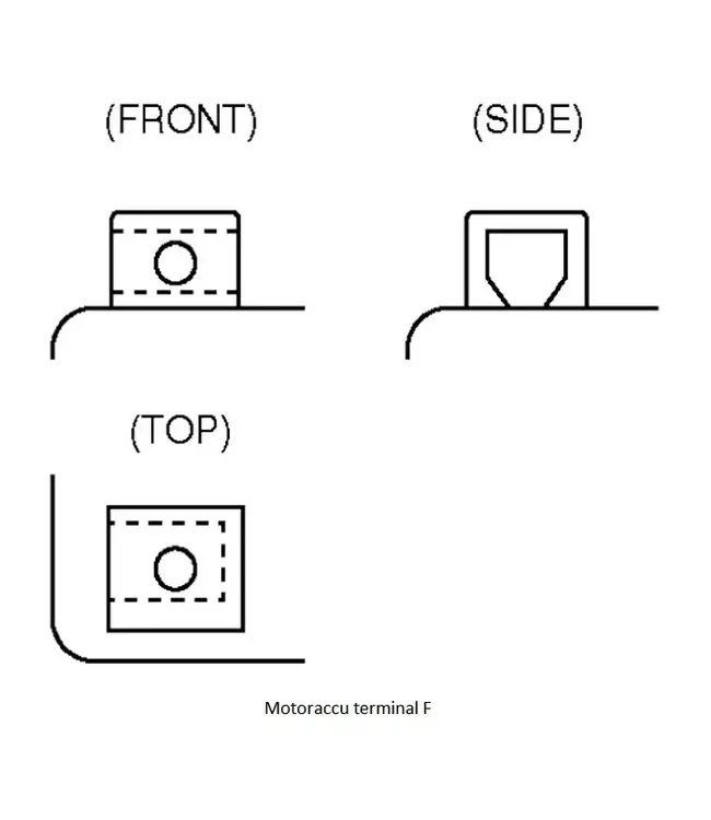 Landport (LP) LT9B-BS 12 volt 8,0 ah AGM motor accu (50902 - YT9B-BS)