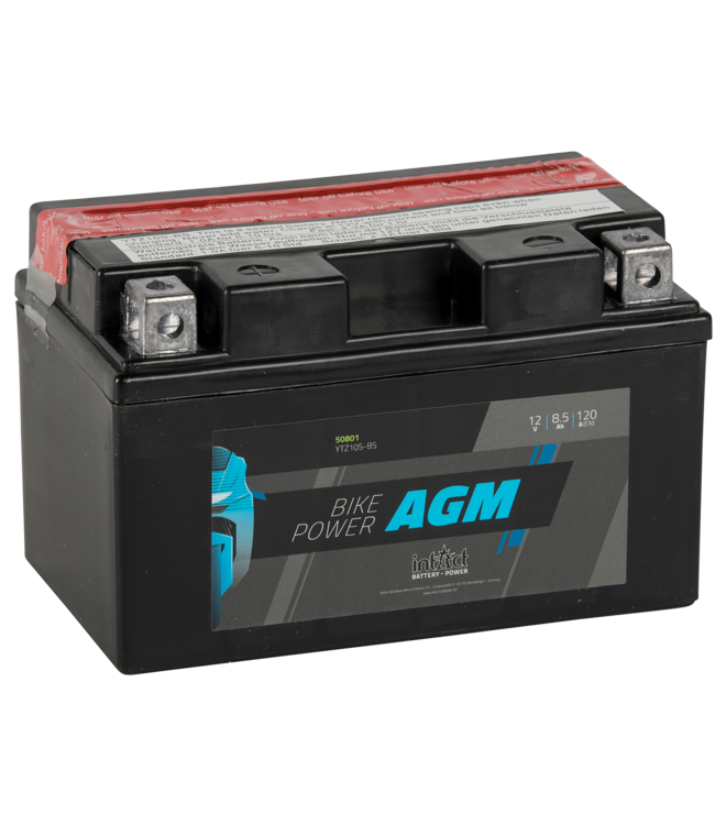 Landport (LP) LTZ10S-BS 12 volt 8,6 ah AGM motor accu (50801 - YTZ10S-BS)