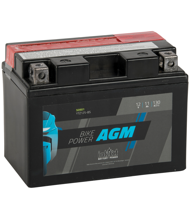 Landport (LP) LTZ12S-BS 12 volt 11,0 ah AGM motor accu (50901 - YTZ12S-BS)