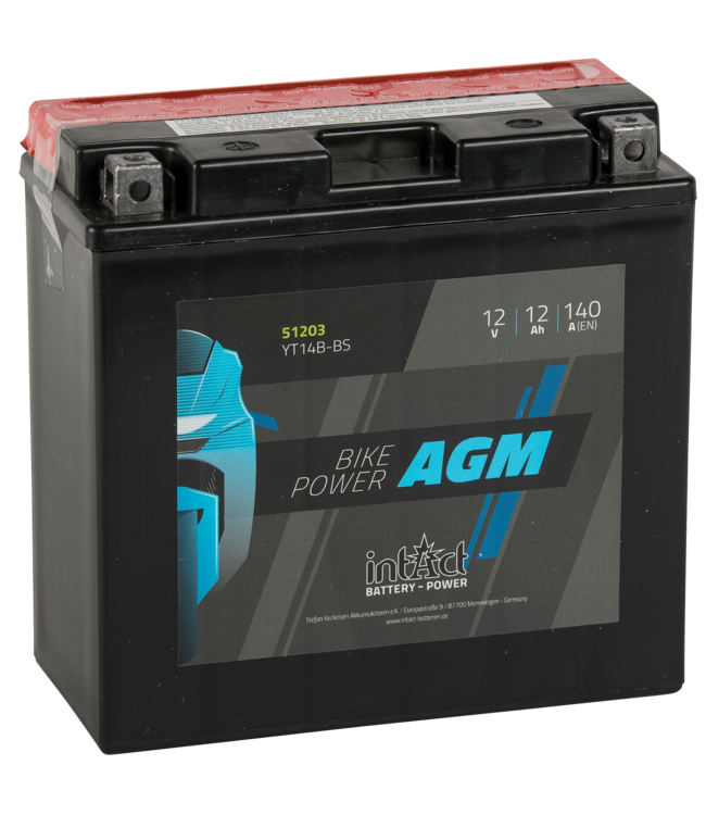 Landport (LP) LT14B-BS 12 volt 12,0 ah AGM motor accu (51203 - YT14B-BS)