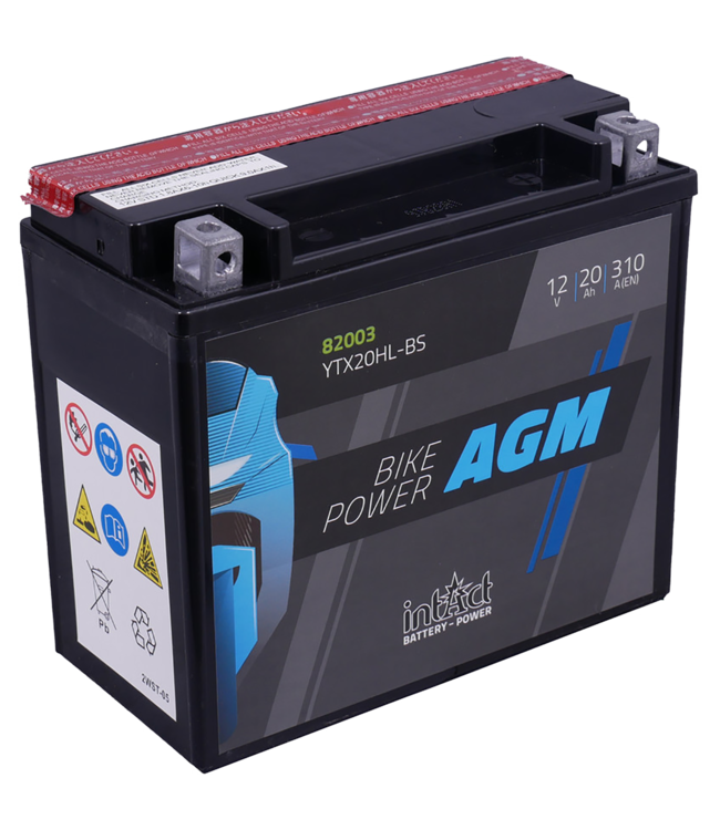 Landport (LP) LTX20HL-BS 12 volt 18,0 ah AGM motor accu (51818 - YTX20HL-BS)