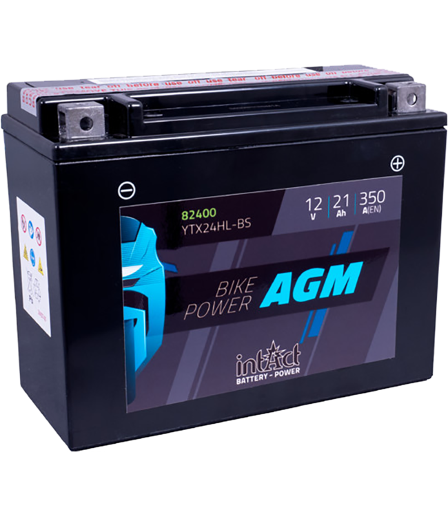 Landport (LP) LTX24HL-BS 12 volt 21,0 ah AGM motor accu (52108 - YTX24HL-BS)