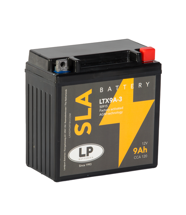 Landport (LP) SLA LTX9A-3 AGM motor accu 12 volt 9 ah (50915 - YTX9A-3)