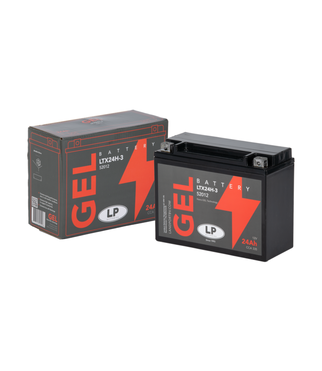 Landport (LP) LTX24H-3 motor GEL accu 12 volt 24,0 ah (52012 - G50N18LA2)