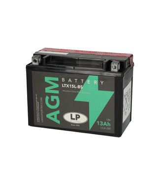 Landport (LP) LTX15L-BS 12 volt 13 ah AGM motor accu (81500 - YTX15L-BS)